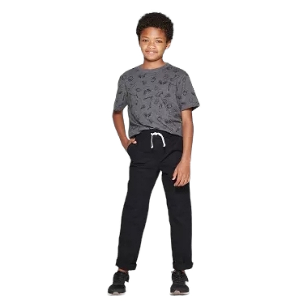 New! Boys' Stretch Straight Fit Pull-On Woven Pants - Cat & Jack